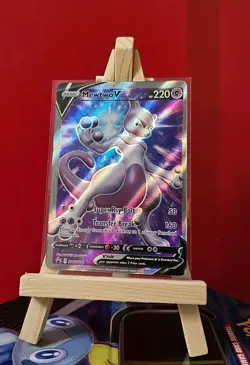 Pokemon Mewtwo TCG SWSH229 Rare Black Star Promo Card Near Mint - Image 1