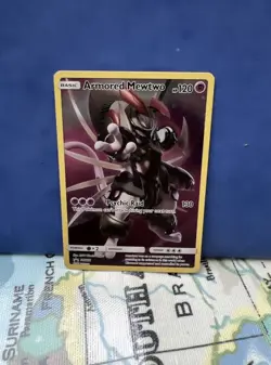 Pokemon TCG Armoured Mewtwo SM228 Holo Black Star Promo Sun & Moon Rare Card - Image 1