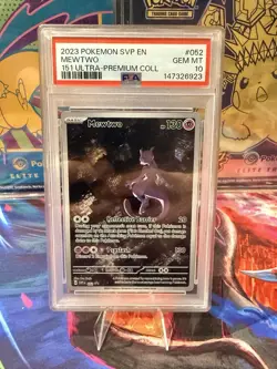 Pokemon TCG Mewtwo 052 Scarlet Violet Promo Card PSA 10 - Image 1