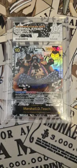 🔥One Piece TCG Marshall D. Teach OP09-093 Manga Alternate Art - English ACE 10 - Image 1