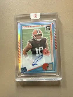 2025 Donruss Optic Quinshon Judkins Rated Rookie Auto Holo /199 #252 - Image 1