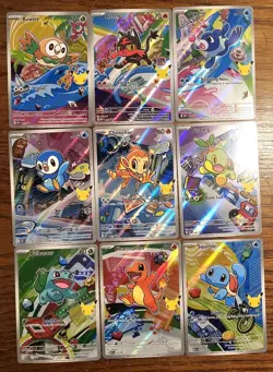 Pokemon First Partner Promo Complete Set Of 9 Series 1 - Image 1