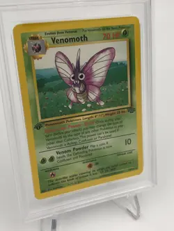 1999 POKEMON JUNGLE 1ST EDITION Trading Card VENOMOTH #29/64 graded PSA NM-MT 8 - Image 2