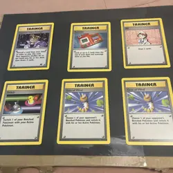 Pokemon Card - 1st Edition - Shadowless Base and Rocket Set 1999 Trainer Lot - Image 1