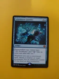 Ichormoon Gauntlet.Artifact Phyrexia: all will be one. Magic the Gathering Card. - Image 1