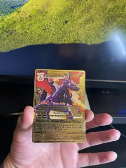 Pokemon Shining Charizard GX Gold Foil Card - Image 1
