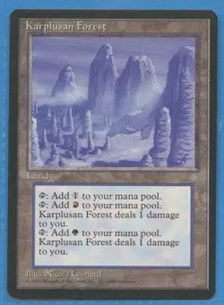 MTG: Ice Age: Karplusan Forest: See Card BACK - Image 1