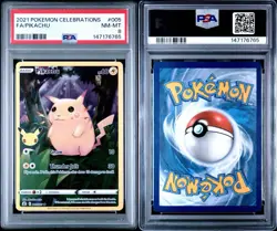 PSA 8 Pokemon 2021 Celebrations Pikachu 005/025 Full Art - Image 3