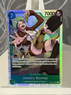 Jewelry Bonney EB02-015 Super Rare SR Anime 25th Collection One Piece TCG ENG - Image 1
