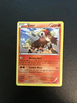 Entei 14/98 Pokemon Card TCG Ancient Origins Regular Lightly Played - Image 1