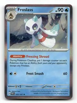 Froslass 053/167 - Twilight Masquerade Holo - Pokemon Card NM/M - Image 1