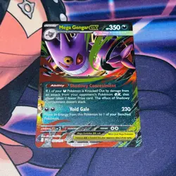 Mega Genger ex 056/094 Double Rare PHANTASMAL FLAMES Near Mint Pokemon Card - Image 1