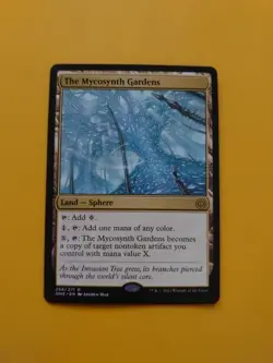 The Mycosynth Gardens. Land Phyrexia: all will be one. Magic the Gathering Card. - Image 3
