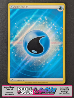 Water Energy (Textured Energy Card) | 154/159 | Crown Zenith | MINT - Image 1