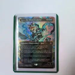 Jace, the Mind Sculptor (Borderless) (Raised Foil) Commander: Bloomburrow Foil - Image 1