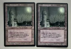 Ebon Stronghold 2x MTG - Fallen Empires - Englisch ©1994 NM/EX + EX/LP - Image 1