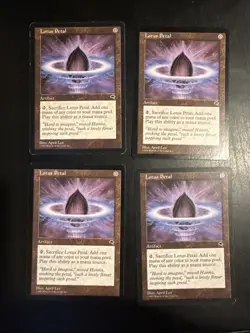 4x Lotus Petal Tempest Regular MTG Magic The Gathering - Image 1