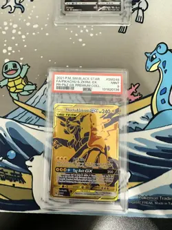 POKEMON 2021 SUN & MOON PREMIUM COLL. PIKACHU & ZEKROM GX FA SM248 PSA 9 - Image 1
