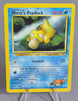 Pokemon TCG Misty's Psyduck Card 054/132 Regular Uncommon Gym Heroes - Image 1