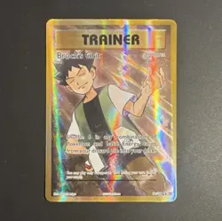Pokemon TCG Brock's Grit Full Art Ultra Rare Holo Trainer Evolutions 107/108 - Image 1