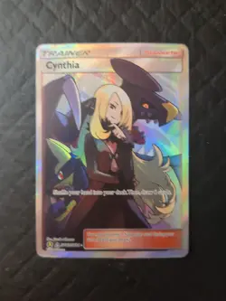 Pokemon Cynthia Trainer Supporter SV82/SV94 Shiny Holo Hidden Fates - Image 1