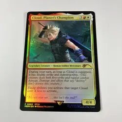 MTG Final Fantasy Foil Promo: Cloud, Planet's Champion - NM Magic Card - Image 1
