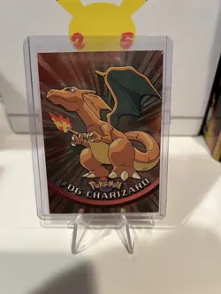 Pokemon: Charizard #6 - Embossed Rays Foil - Topps Black Logo (2nd Print) - LP - Image 1