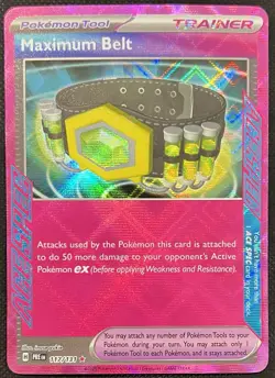 2025 Pokemon Maximum Belt 117/131 Prismatic Evolutions Ace Spec NM - Image 1
