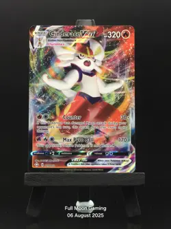 Cinderace VMAX 019/072 Shining Fates Ultra Rare Full Art Holo Pokemon Card NM - Image 1