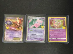 Pokemon TCG Celebrations 3-Card Lot Mewtwo EX, Mew ex, Mew Holo FA 2021 EN - Image 1