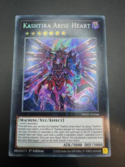 YUGIOH KASHTIRA ARISE-HEART SECRET RARE 1ST NM PHHY-EN046 - Image 1