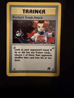 Pokemon TCG Rockets Sneak Attack 16/82 Rocket Set Unlimited Holo Rare - Image 1