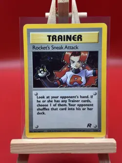 Pokemon TCG Rockets Sneak Attack 16/82 Rocket Set Unlimited Holo Rare (NM) - Image 1