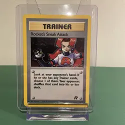 Rockets Sneak Attack 16/82 Pokemon Card TCG Rocket Set Unlimited Holo Rare - Image 1
