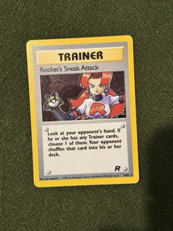 Rockets Sneak Attack 16/82 Pokemon Card TCG Rocket Set Unlimited Holo Rare - Image 1