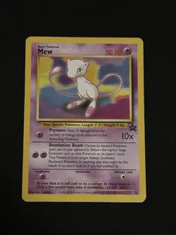Pokemon TCG Mew Blackstar Promo Card No.8 2000 WOTC Vintage LP/MP Condition - Image 3
