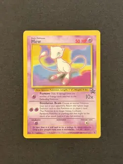 Pokemon TCG Mew Black Star Promo #8 Vintage 1999-2000 WOTC - Image 1