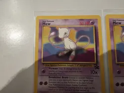 Pokemon TCG Mew Blackstar Promo Card No.8 2000 WOTC Vintage Mp/hp X3 - Image 2