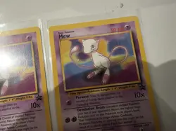 Pokemon TCG Mew Blackstar Promo Card No.8 2000 WOTC Vintage Mp/hp X3 - Image 4