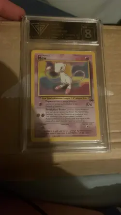 Mew 8 Black Star Promo Legendary Psychic Pokemon Card WOTC TCG 1999 - Image 1