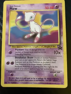 Pokemon TCG Black Star Promo Edition Mew #8 WOTC 2000 - ungraded - near mint - Image 3