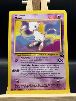 Pokemon Card Mew 8 Black Star Promo WOTC 1999/2000 TCG - Image 1