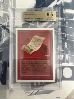 Unlimited False Orders BGS 9.5 Graded Gem Mint NM Unplayed MTG - Image 1