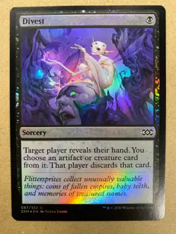 MTG 1x FOIL Divest # 87 Double Masters Pauper Magic the Gathering Card x1 NM - Image 1