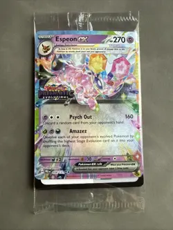 Espeon ex - (Prismatic Evolutions Stamp) 034/131 Miscellaneous Cards & Products - Image 1