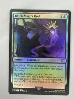 Black Mage's Rod x1 1x FOIL Final Fantasy NM MTG - Image 1