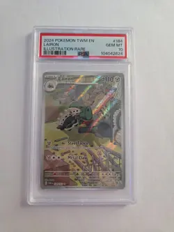 Pokemon TCG Twilight Masquerade Lairon Card 184/167 PSA 10 Gem Mint - Image 1