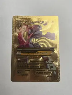 M Mewtwo EX Gold Foil Fan Art Card Hp750 Evolutions NM/M - Image 1