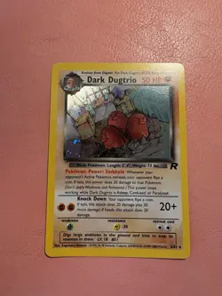 Pokemon TCG Dark Dugtrio Team Rocket 6/82 Regular Unlimited Rare Holo SWIRL - Image 1