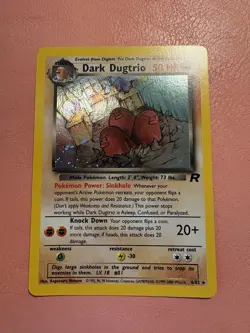 Pokemon TCG Dark Dugtrio Team Rocket 6/82 Regular Unlimited Rare Holo SWIRL - Image 3